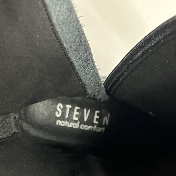 Steven Black Leather Riding Boot Size 7.5 NC-ZOE Knee High Natural Comfort - Picture 8 of 8